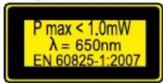 POWERFIX HG00304A - Gevaar door laserstraling - 2
