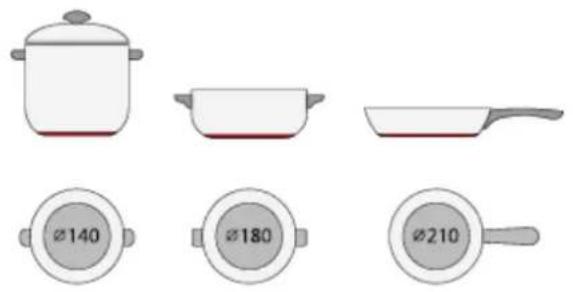 HOOVER HHOB 500 H634DB3TPG3 - Selezione dei recipienti di cottura - 8