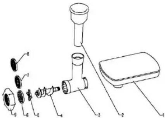 G3 Ferrari Pastaio G2P018 - MEAT GRINDER (optional) - 1
