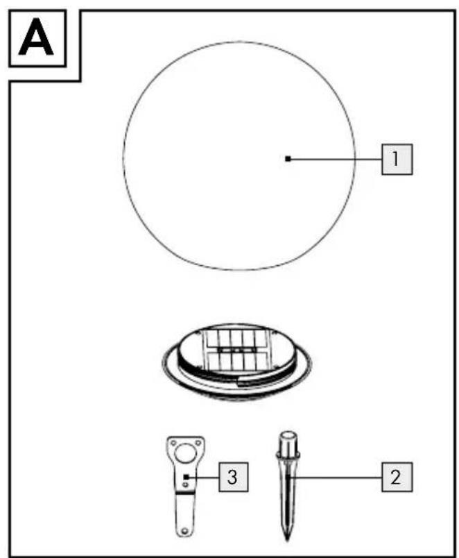 Ernesto HG00779 - BOULE LUMINEUSE SOLAIRE - 1