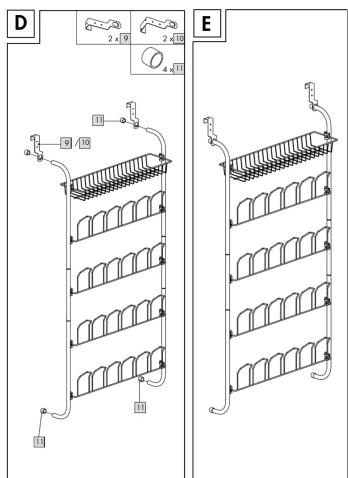 D 2 x 9 2 x 10 4 x 11 E 19 9 10 18 11