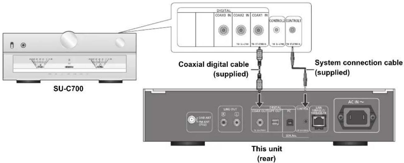 TECHNICS STC700D - System control connection to an SU-C700 - 1
