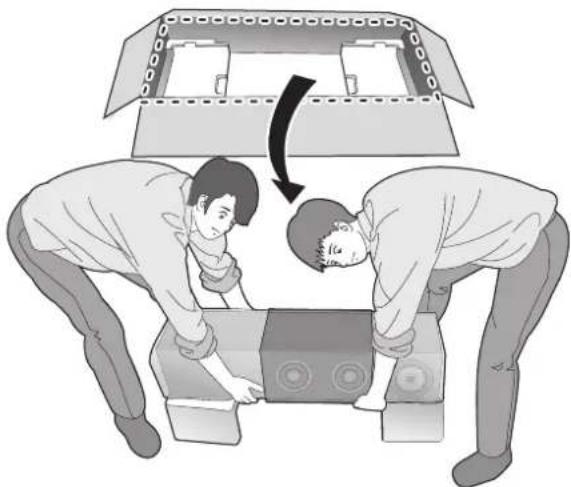 TECHNICS SBG90M2 - ① Retirez les accessoires. - 3