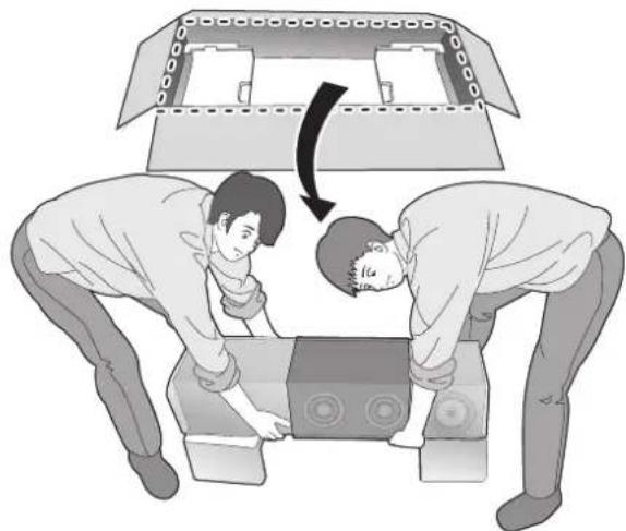 TECHNICS SBG90M2 - ① Saque los accesos. - 3