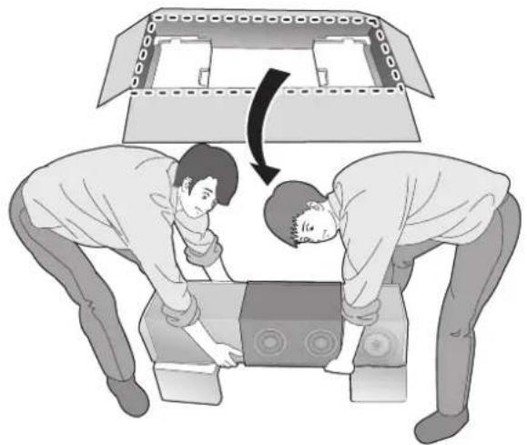 TECHNICS SBG90M2 - ① Entfernen Sie das Zubehor. - 3