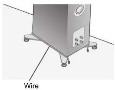 TECHNICS SBG90M2 - When securing the speakers to a horizontal surface (floor, etc.) - 1