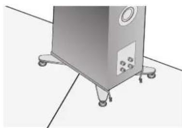 TECHNICS SBG90M2 - Pour sécuriser les enceintes sur une surface horizontale (sol, etc.) - 1