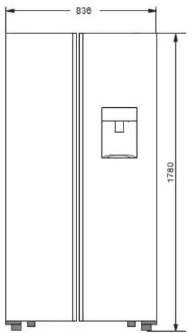 Infiniton SBS442IXD - DIMENSIONES - 1