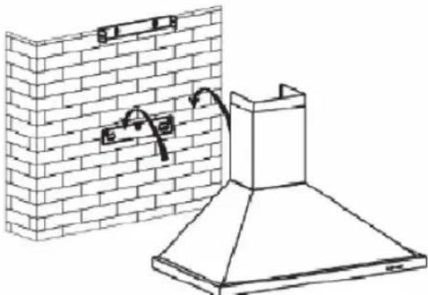 BRANDT AD1009X - Fixation au mur : - 2