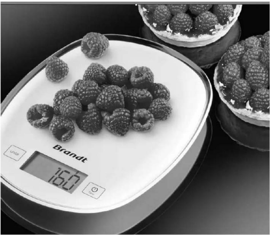 BRANDT BCCURVEW - Balance de cuisine Kitchen Scale - 1