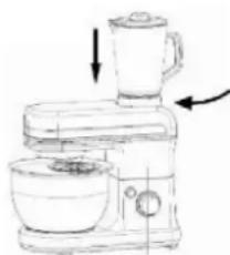 BRANDT KM544BR - b) Gebruik van de blender - 6