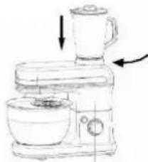 BRANDT KM544BR - b) Using the blender - 6