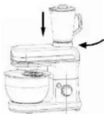 BRANDT KM544BN - b) Gebruik van de blender - 6