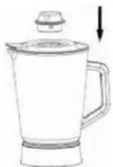 BRANDT KM544BN - b) Gebruik van de blender - 4