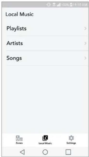 TIVOLI AUDIO ConX - Schermata per la musica (si applica solo al contenuto locale) - 1