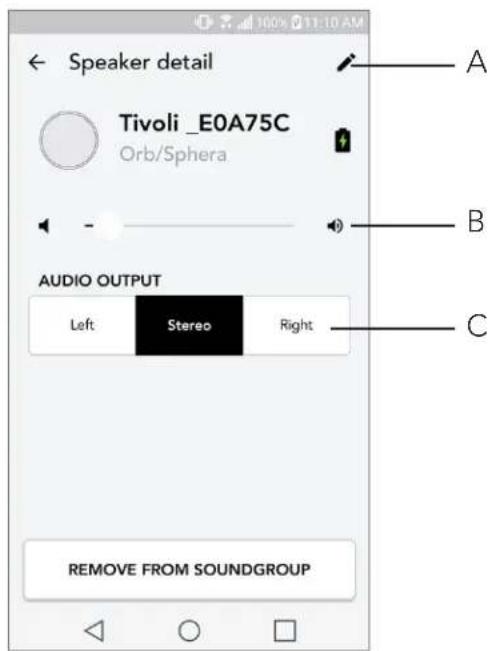 TIVOLI AUDIO ORB - Luidspreker(s) selecteren voor een zone - 5