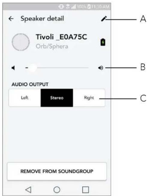 TIVOLI AUDIO ORB - Sélectionner une ou plusieurs enceintes pour une zone - 5