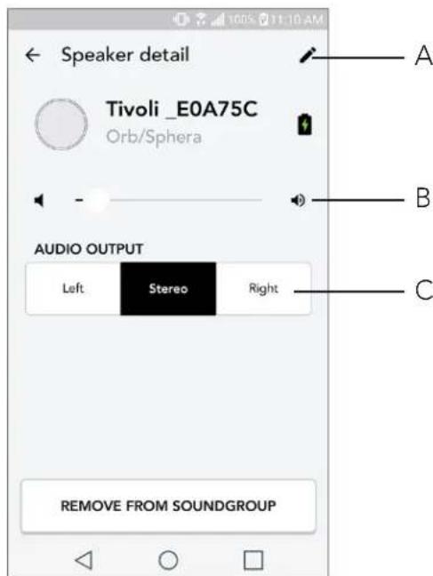 TIVOLI AUDIO ORB - Kaiuttimen tiedot -sivu - 1