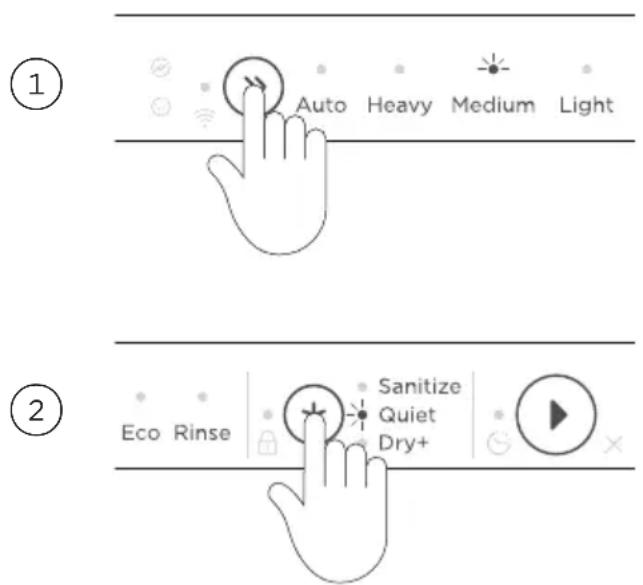 Fisher & Paykel DD24STX6HI1 - Réglage d'une option de modification de lavage - 1