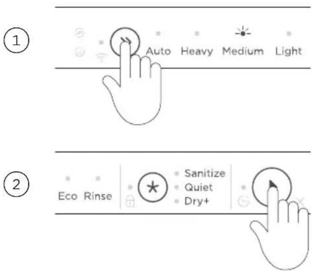 Fisher & Paykel DD24STX6HI1 - Réglage d'un programme de lavage - 1