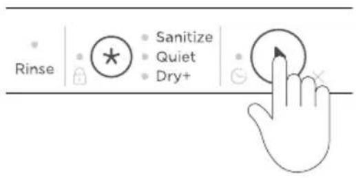 Fisher & Paykel DD24DTX6HI1 - Annulation d'un programme de lavage avec la porte ouverte - 1