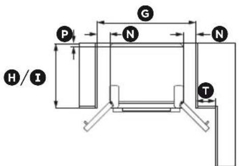 Fisher & Paykel RF170WDRUX5 N - Product and cabinetry dimensions - 7