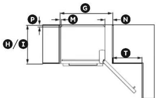 Fisher & Paykel RF170WDRUX5 N - Product and cabinetry dimensions - 3