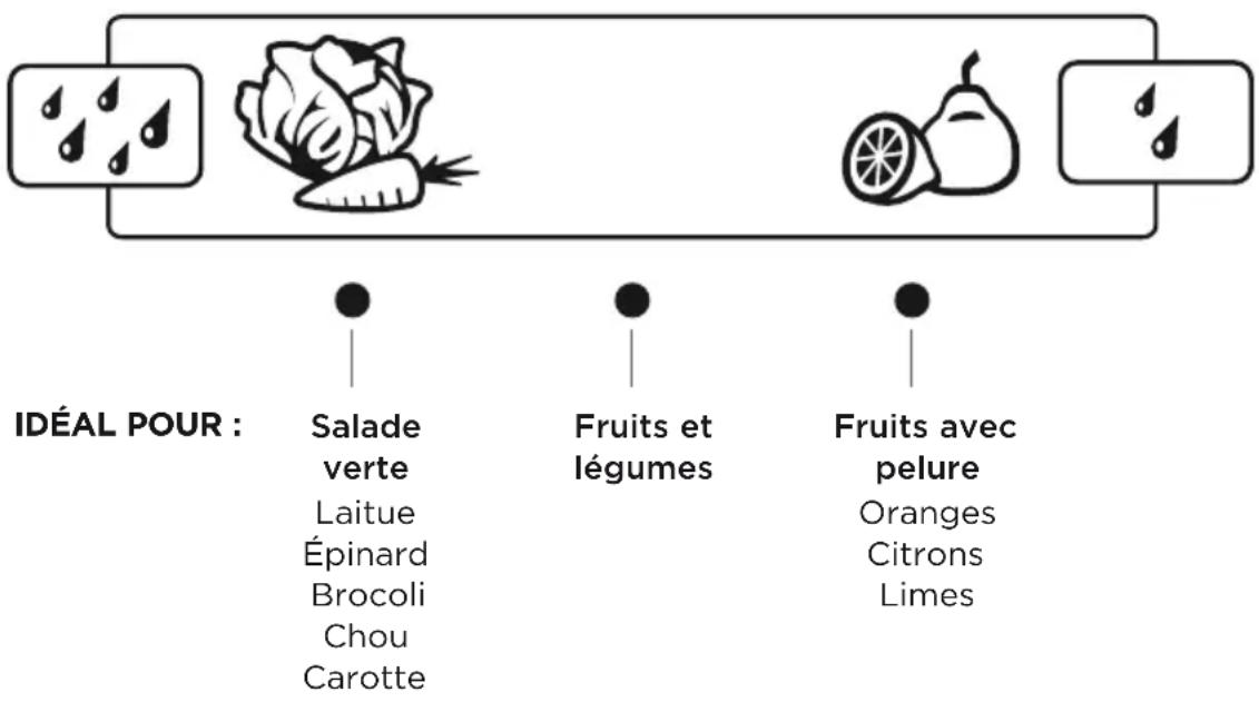 Fisher & Paykel RF170WDRUX5 N - Bacs à fruits et légumes avec curseur de contrôle de l'humidité - 1