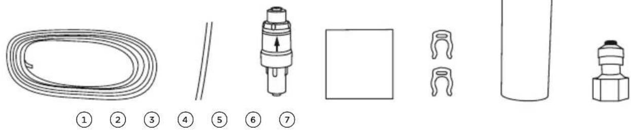 Fisher & Paykel RF170WDRUX5 N - Contents of filter kit - 1