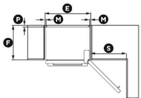 Fisher & Paykel RF170WDRUX5 N - Product and cabinetry dimensions - 2