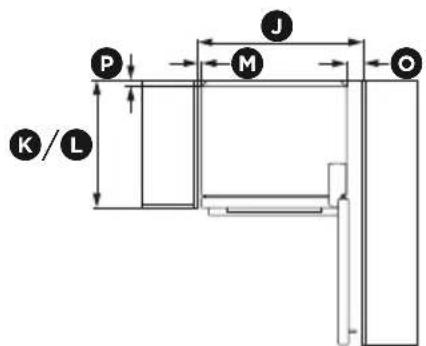 Fisher & Paykel RF170WDRUX5 N - Product and cabinetry dimensions - 4