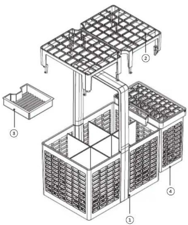 Fisher & Paykel DD24DCTW9 N - Cutlery basket - 1