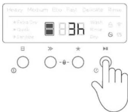 Fisher & Paykel DD24DCTW9 N - Setting Delay start - 2