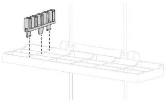 Fisher & Paykel DD24DCTW9 N - Clip de fixation pour couteau Supports à vérres - 1