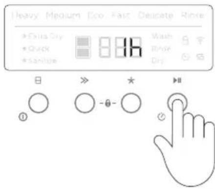 Fisher & Paykel DD24DCTW9 N - Setting Delay start - 1
