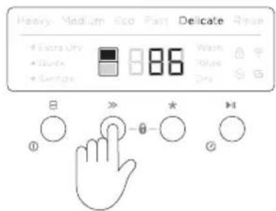 Fisher & Paykel DD24DCTW9 N - Setting a wash modifier - 1