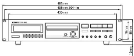 TASCAM CD160 - Mitgeliefertes Zubehör: - 1