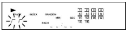 TRACK INDEX RANDOM MIN SEC 1 2 3 4 6 6 7 8 9 10 11 12 13 14