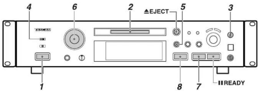 TASCAM MD350 - Auf dieser Seite verwendete Tasten - 1