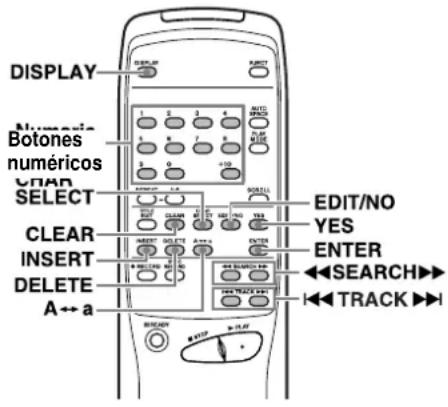 TASCAM MD350 - Butones empleados en esta page - 1