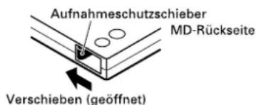TASCAM MD350 - Schutz vor versehentlicher Aufnahmelösung - 1