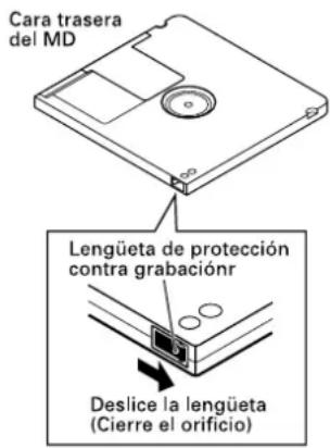 TASCAM MD350 - Cuando aparece el mensaje "Protected !!" - 1