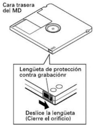 TASCAM MD350 - Cuando aparece el mensaje "Protected !!" - 1