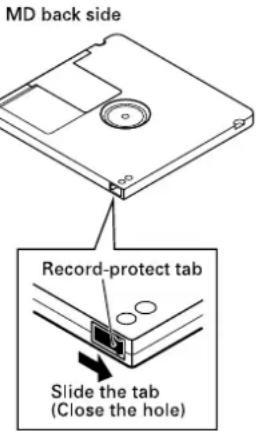 TASCAM MD350 - When "Protected !!" is displayed - 1