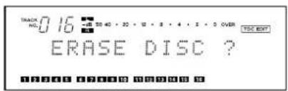 TASCAM MD350 - Cancellazione contemporanea di tutti i brani (DISC ERASE) - 1
