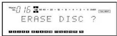 TASCAM MD350 - Borrado de todas las pistas simultaneamente (DISC ERASE) - 1