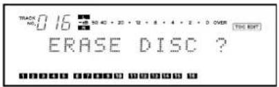 TASCAM MD350 - Gleichzeitige Lösung aller Spuren (DISC ERASE) - 1