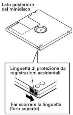 TASCAM MD350 - In caso di apparizione dell'indicazione "Protected !!"(Protetto") - 1