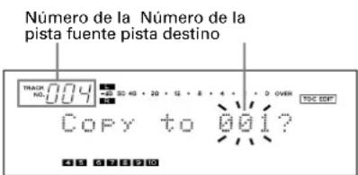TASCAM MD350 - ejem. Para copiar el titre de la pista 4 a la pista 6 - 1