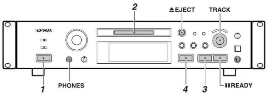 TASCAM MD350 - La façon dont les numéros des plaques sont affectés varie en fonction de la source - 1